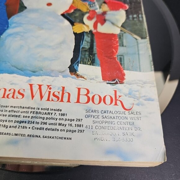 1980 Sears Christmas Wish Book Rare Cover Canada Good Condition - Picture 3 of 13